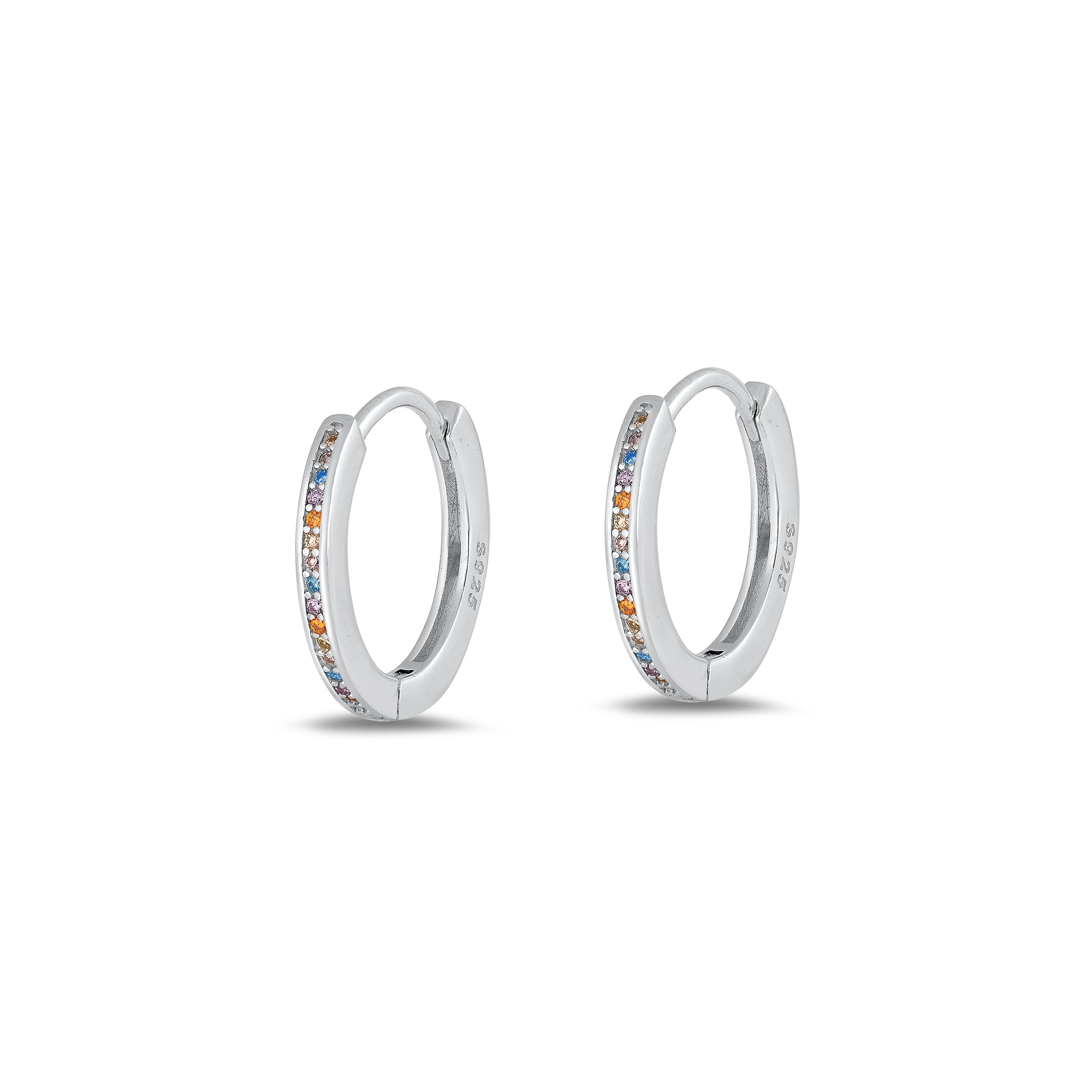 Wholesale Silver CZ Hoop Earrings(EC411718) – Sidney Imports