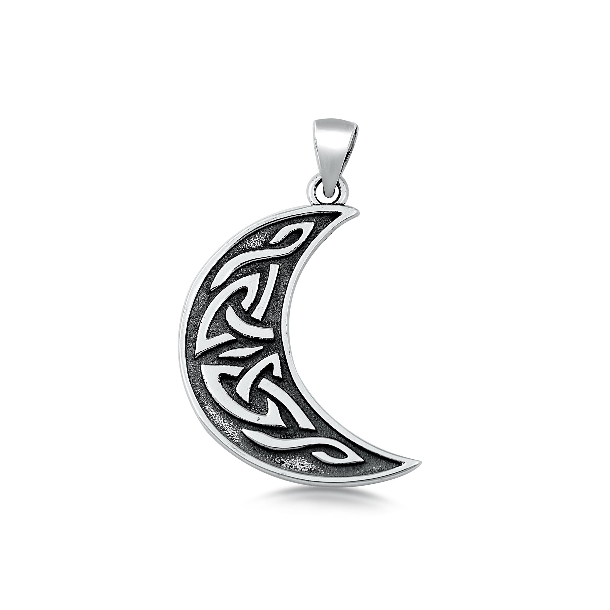 Wholesale Silver Pendant - Celtic Moon – Sidney Imports