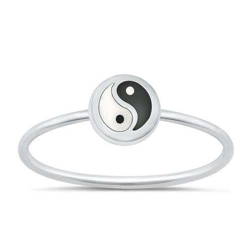 Iyer Rings Wholwsale Silver Stone Ring - Yin Yang - RS131561-YY-01 – Sidney Imports