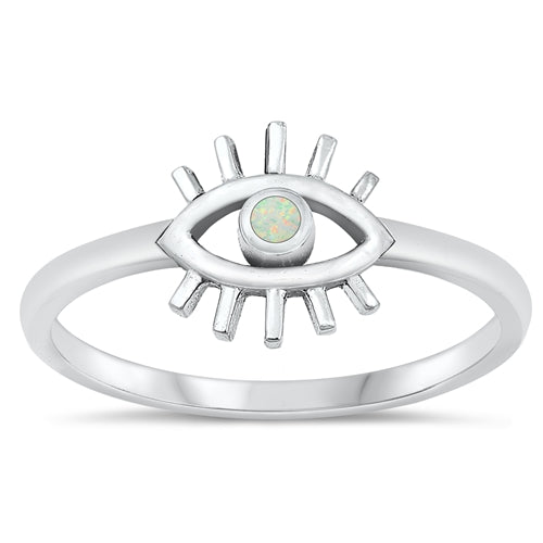 Wholwsale Silver Lab Opal Ring - Eye - RS131602-WO-04 – Sidney Imports